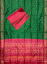 ikat suit Green Red - pochampallysarees.com