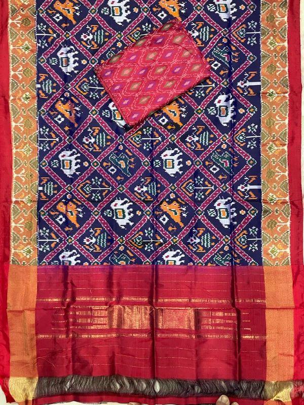 Pochampally Ikkat Pure Sico Dress Material with Beautiful Colour  Combinations IKTTQ3PA6SCD