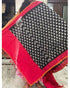 IKKAT COTTON BLACK WITH YELLOW COLOR DUPATTA-C11 - pochampallysarees.com