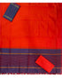 IKKAT COTTON RED COLOR DRESS MATERIAL - pochampallysarees.com