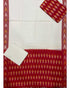 IKKAT COTTON WHITE AND RED COLOR SUITE - F26 - pochampallysarees.com