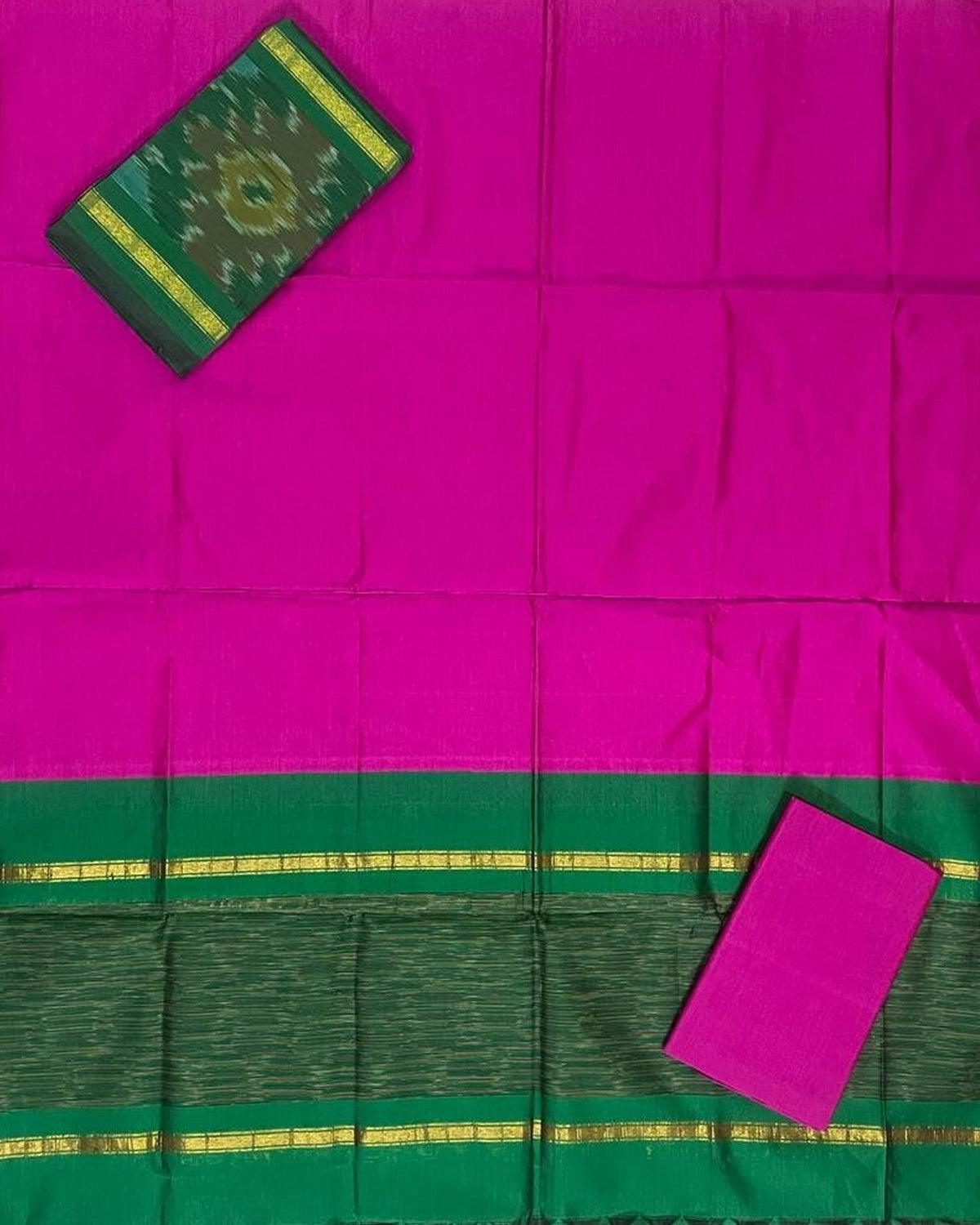 IKKAT POLY COTTON DRESS MATERIAL - pochampallysarees.com