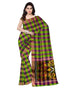 IKKAT SICO RED AND GREEN COLOR SAREE - pochampallysarees.com