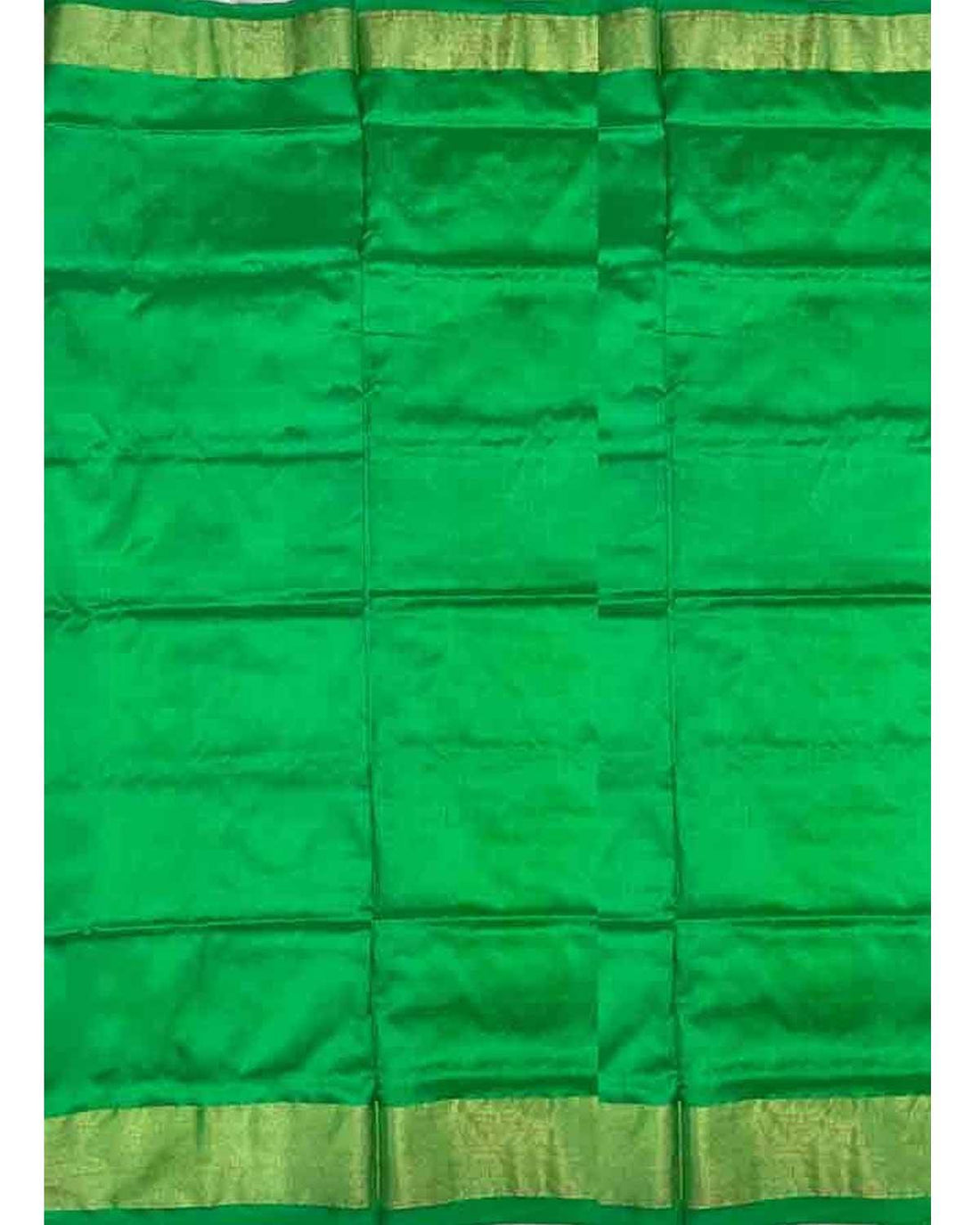 IKKAT SILK GREEN COLOR SAREE - pochampallysarees.com