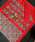 Ikkat Silk Saree Black Red - pochampallysarees.com