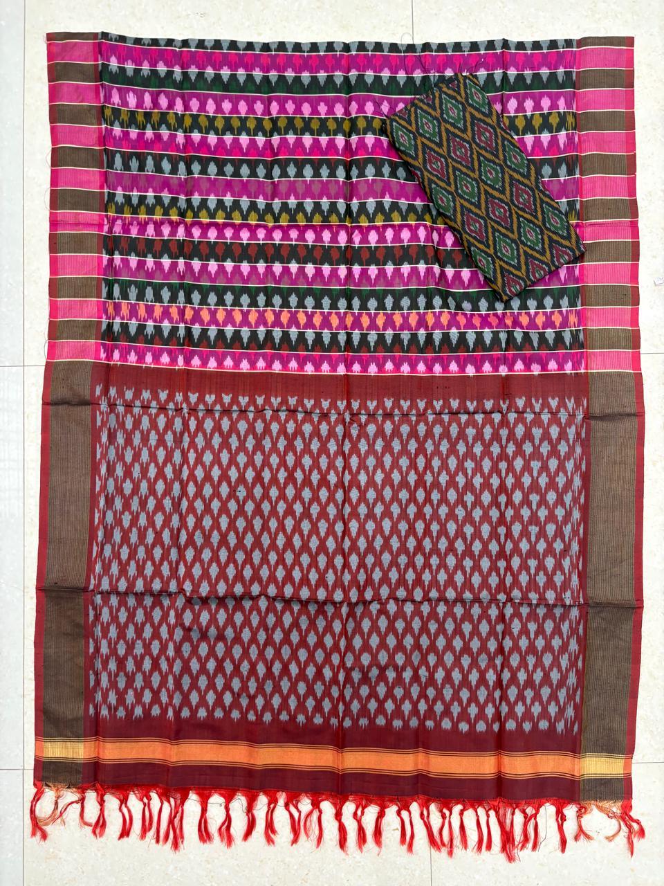 IKKAT SILK SUITE - pochampallysarees.com