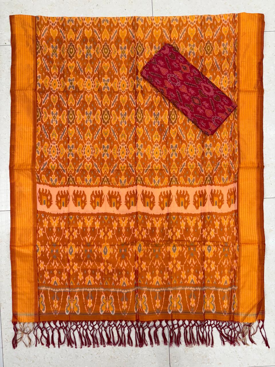 IKKAT SILK SUITE - pochampallysarees.com