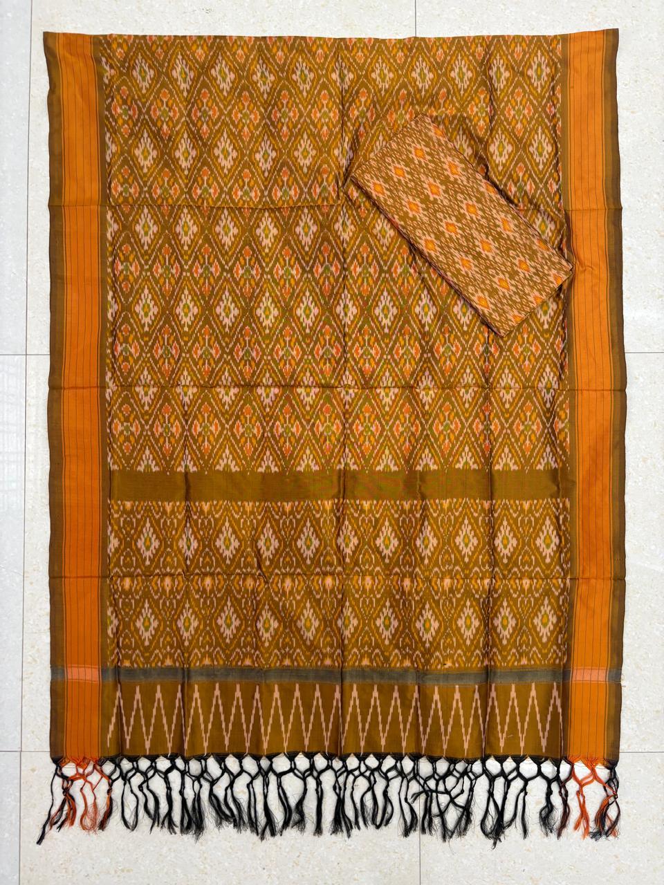 IKKAT SILK SUITE - pochampallysarees.com