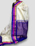 Kuppadam Cream With Blue Color Saree - pochampallysarees.com