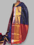 KUPPADAM PATTU NAVYBLUE PINK COLOUR SAREE ONLINE - pochampallysarees.com