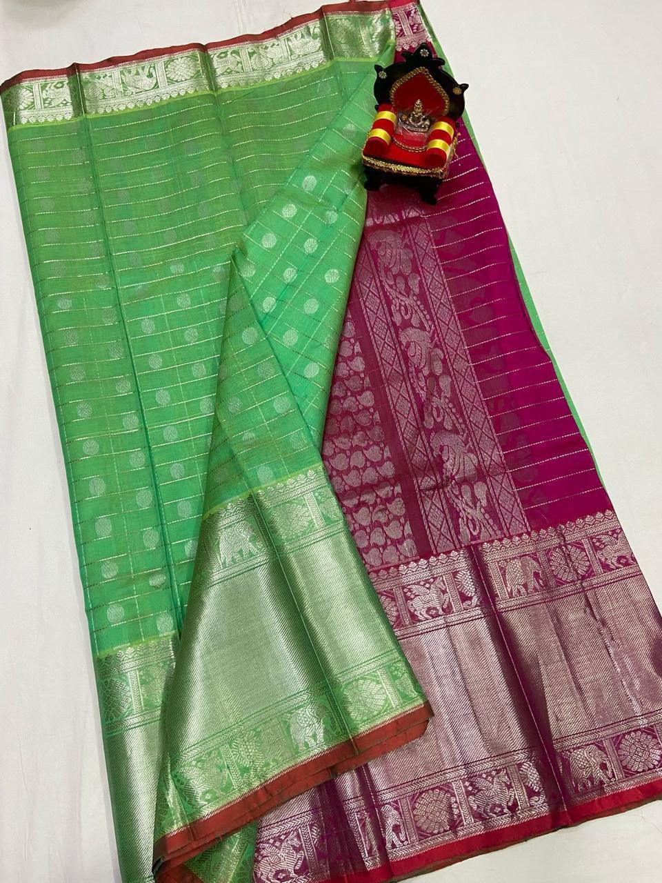 KUPPADAM PATTU SAREE - pochampallysarees.com