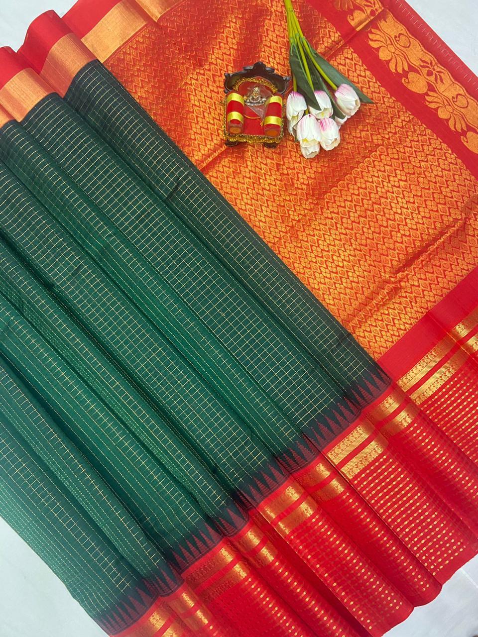 Kuppadam Pattu Saree - pochampallysarees.com