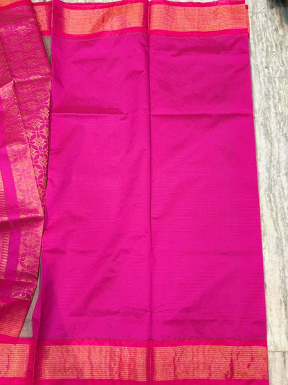 Pure Kuppadam Silk Cotton Saree with Traditional Zari Border &amp; Rich Pallu – Handwoven Sico Saree for Weddings &amp; Festivals - pochampallysarees.com