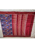 LATEST DESIGNER POCHAMPALLY DOUBLE IKAT PATOLA PATTU BLUE WITH MAROON COLOR SAREE - pochampallysarees.com