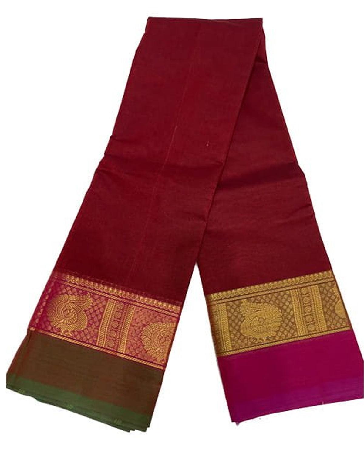 Narayanpeth Handloom Mercerized Cotton Pochampally Border and Pallu Saree  at Rs 2349 in Mumbai