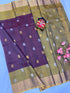 Maroon Uppada Butta Pure Silk Saree - pochampallysarees.com