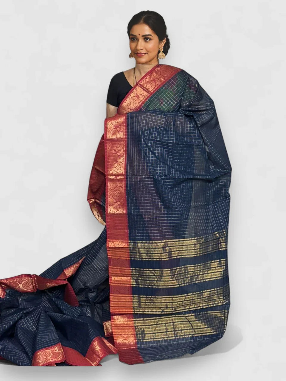 NARAYANPET COTTON SARI -145 - pochampallysarees.com