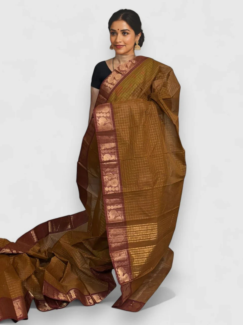 NARAYANPET COTTON SARI -146 - pochampallysarees.com