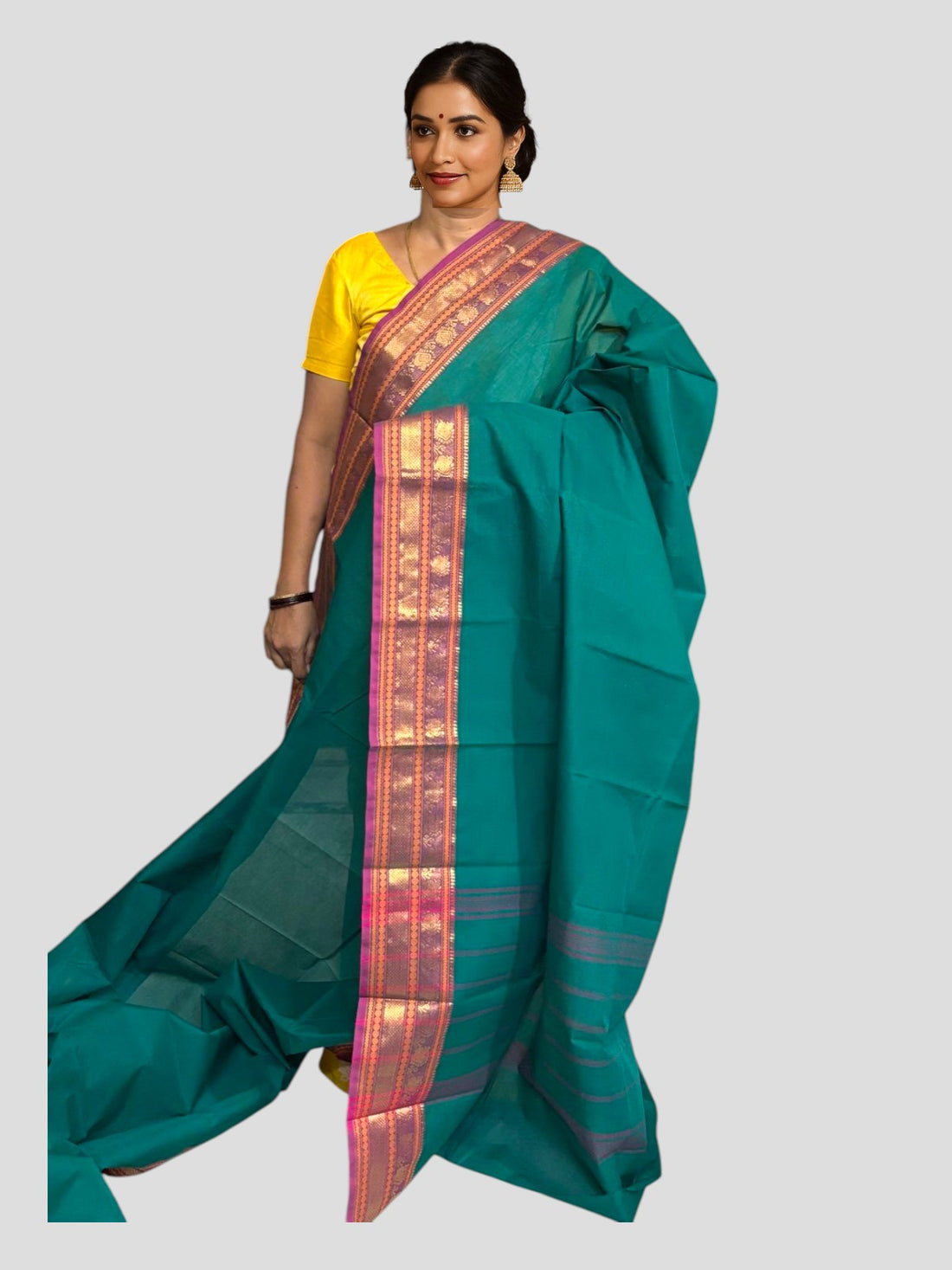 NARAYANPET COTTON Rama Gren Sari