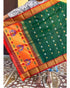 PAITHANI SILK GREEN WITH RED COLOR DUPATTA-PSD-18 - pochampallysarees.com
