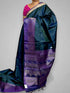 Peacock Blue Lavender Color Designer Kanchi Pure Soft Silk Saree - pochampallysarees.com