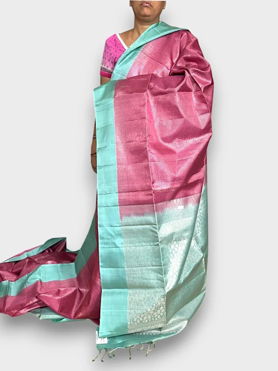 Pink Soft Silk Saree - pochampallysarees.com