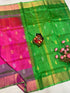 Pink Uppada Butta Pure Silk Saree - pochampallysarees.com