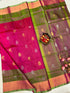 Pink Uppada Butta Pure Silk Saree - pochampallysarees.com