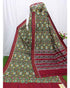 POCHAMPALLY DOUBLE IKAT PATOLA GREEN COLOR NARIKUNJ SILK SAREE - pochampallysarees.com