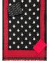 POCHAMPALLY DOUBLE IKKAT COTTON BLACK WITH RED COLOR DRESS MATERIAL -C62 - pochampallysarees.com