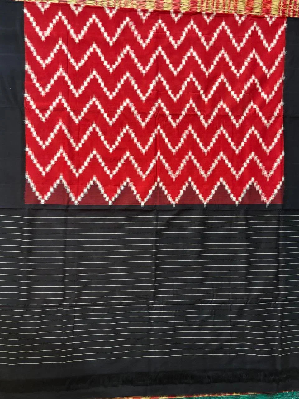 POCHAMPALLY DOUBLE IKKAT COTTON - pochampallysarees.com