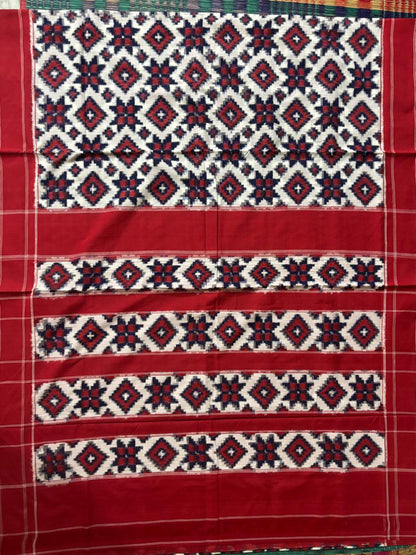 POCHAMPALLY DOUBLE IKKAT COTTON - pochampallysarees.com