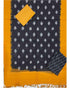 POCHAMPALLY IKAT BLACK WITH YELLOW COLOR SUITE - C17 - pochampallysarees.com