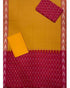 POCHAMPALLY IKKAT COTTON YELLOW WITH RED COLOR SUITE - F17 - pochampallysarees.com