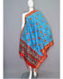 POCHAMPALLY IKKAT DOULE ANANDA BLUE COLOUR DUPATTA - pochampallysarees.com
