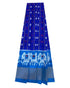 POCHAMPALLY IKKAT KIDS BLUE WITH ANANDA BLUE COLOR LEHENGA - pochampallysarees.com