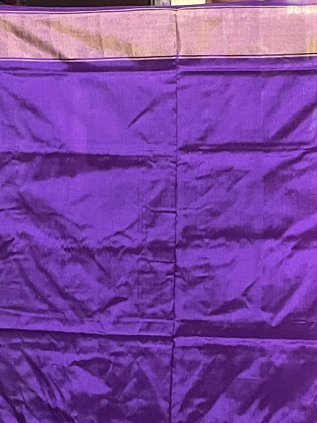 Pochampally Ikkat Patola Silk White Purple - pochampallysarees.com