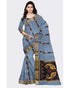 POCHAMPALLY IKKAT SICO GRAY COLOR SAREE-09 - pochampallysarees.com