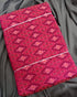 POCHAMPALLY IKKAT SICO RED COLOR FABRIC - pochampallysarees.com
