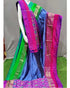 POCHAMPALLY IKKAT SILK LIGHT BLUE COLOR SAREE - pochampallysarees.com