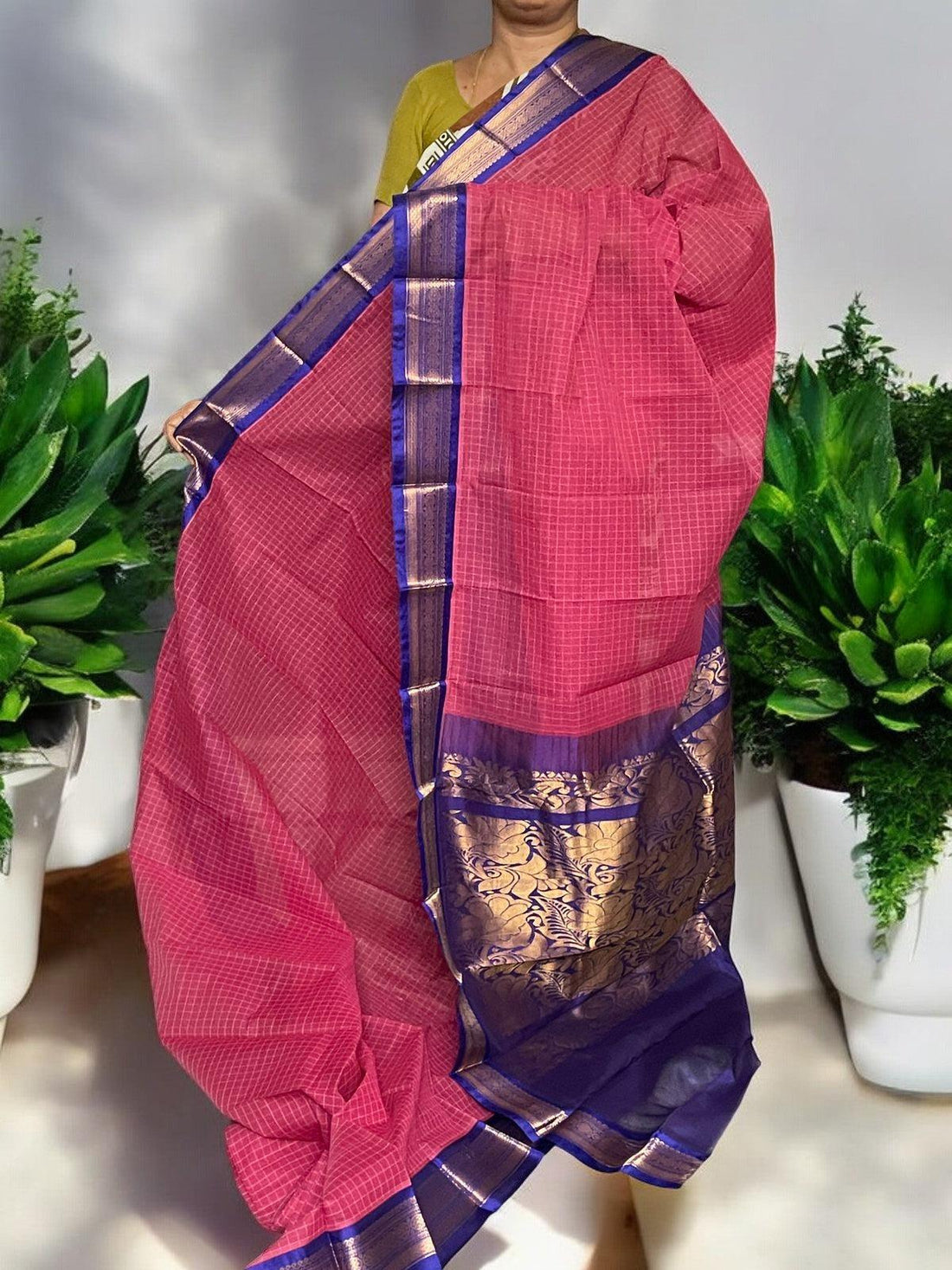 PURE GADWAL COTTON SARI - pochampallysarees.com