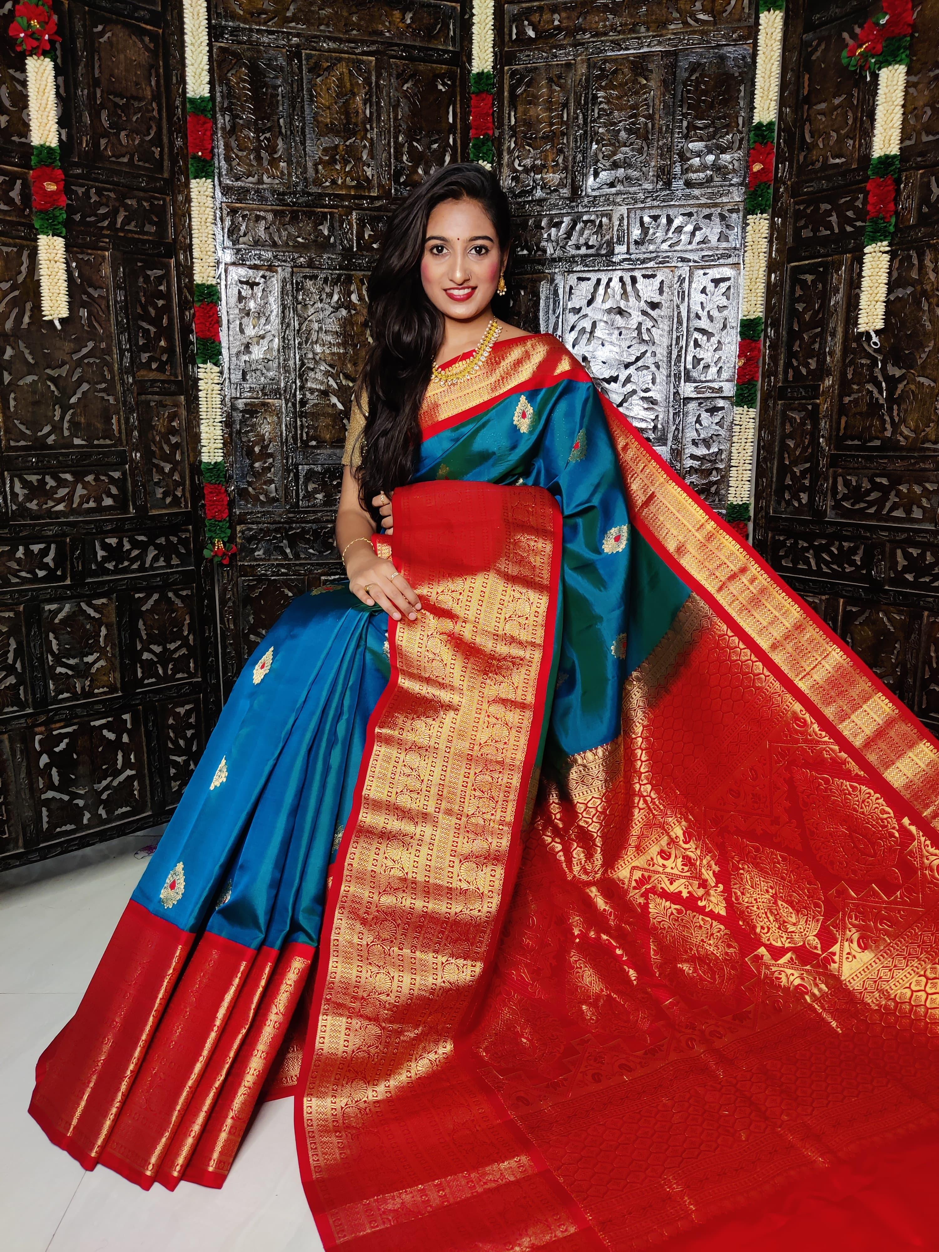 Gadwal Silk(Pattu) Sarees Online at Mirraw