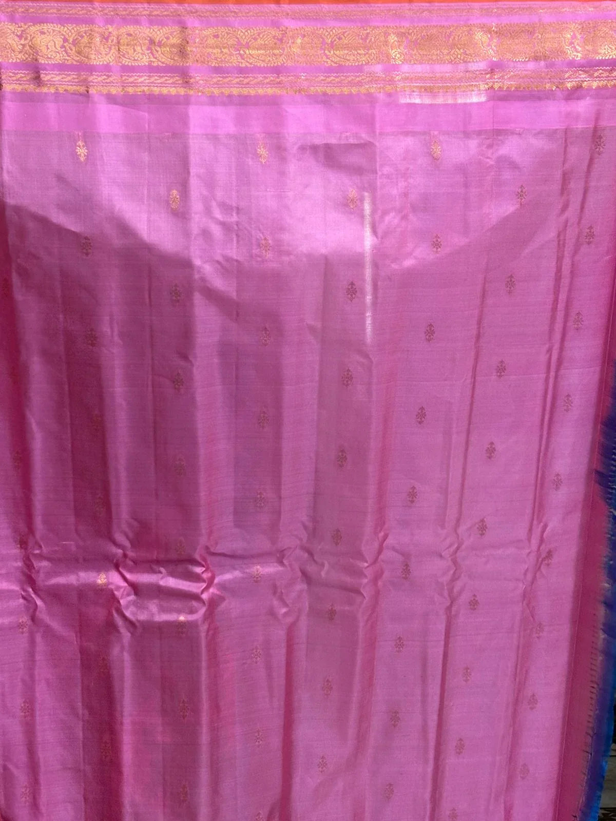 Pure Gadwal Silk Saree Blue - pochampallysarees.com