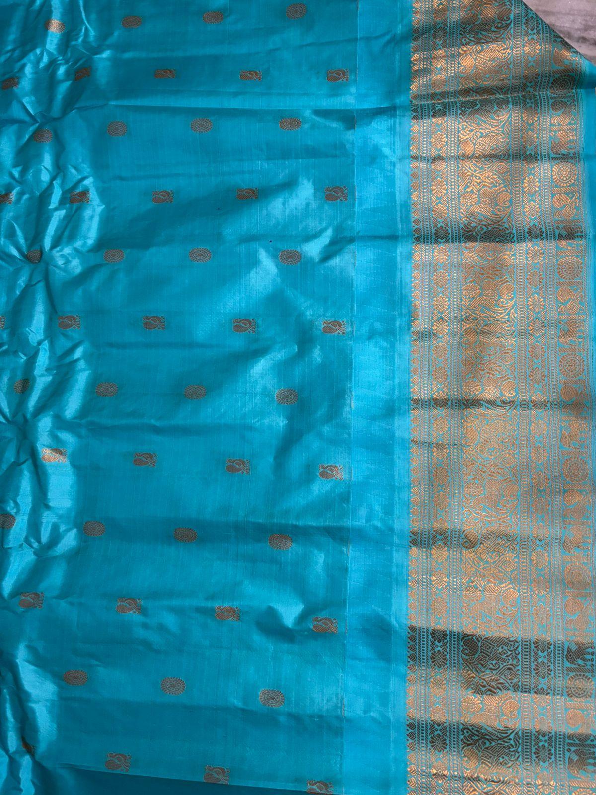 Pure Gadwal Silk Saree Pink - pochampallysarees.com