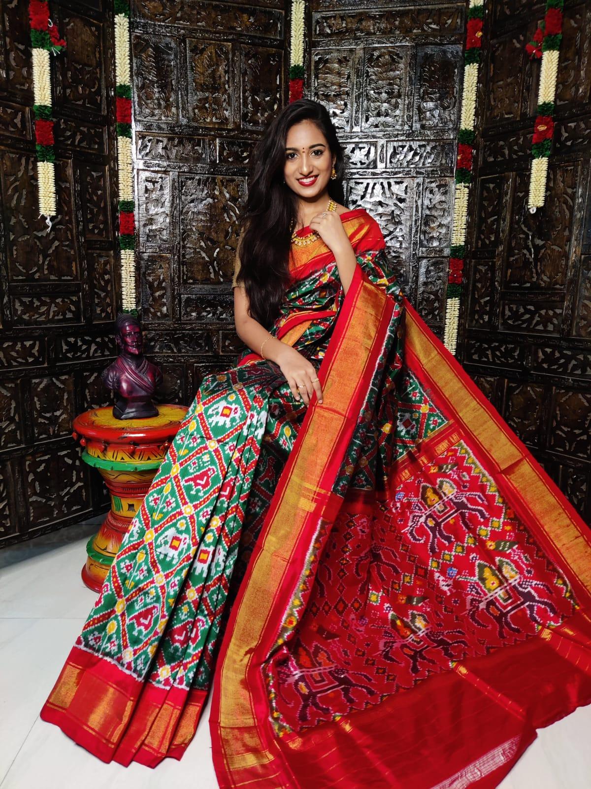 Pure pochampally sale pattu sarees