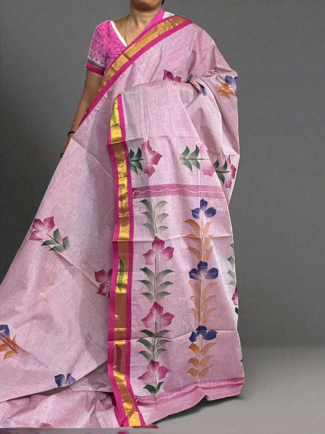 PURE MANGALAGIRI COTTON SAREE - pochampallysarees.com