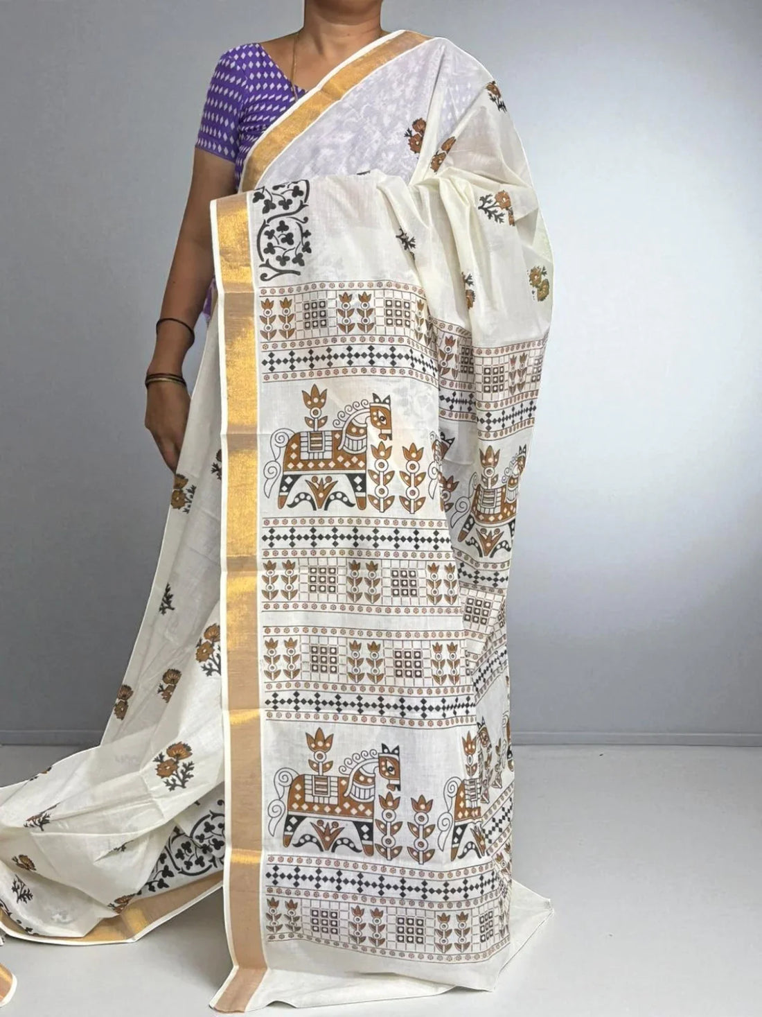 PURE MANGALAGIRI COTTON SAREE - pochampallysarees.com