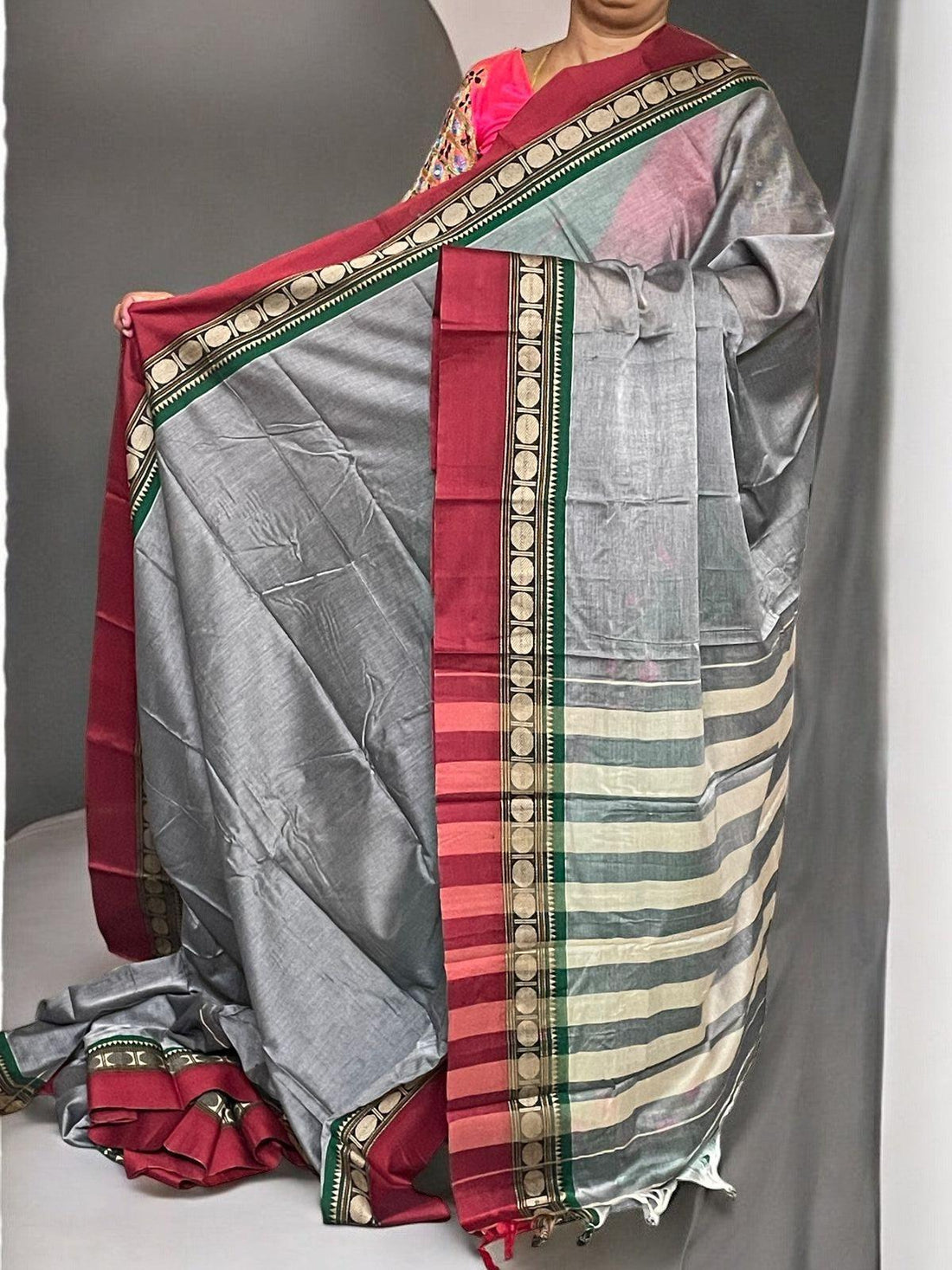PURE NARAYANPET COTTON LIGHT GARAY - pochampallysarees.com