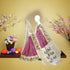 Pure Pochampally Ikkat Silk Body Color Light Pink Border Pallu Cream - pochampallysarees.com