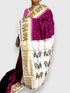 Pure Pochampally Ikkat Silk Patola Majenta Pink Sari - pochampallysarees.com